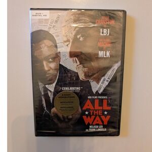 All The Way HBO Film DVD Bryan Cranston Drama Movie